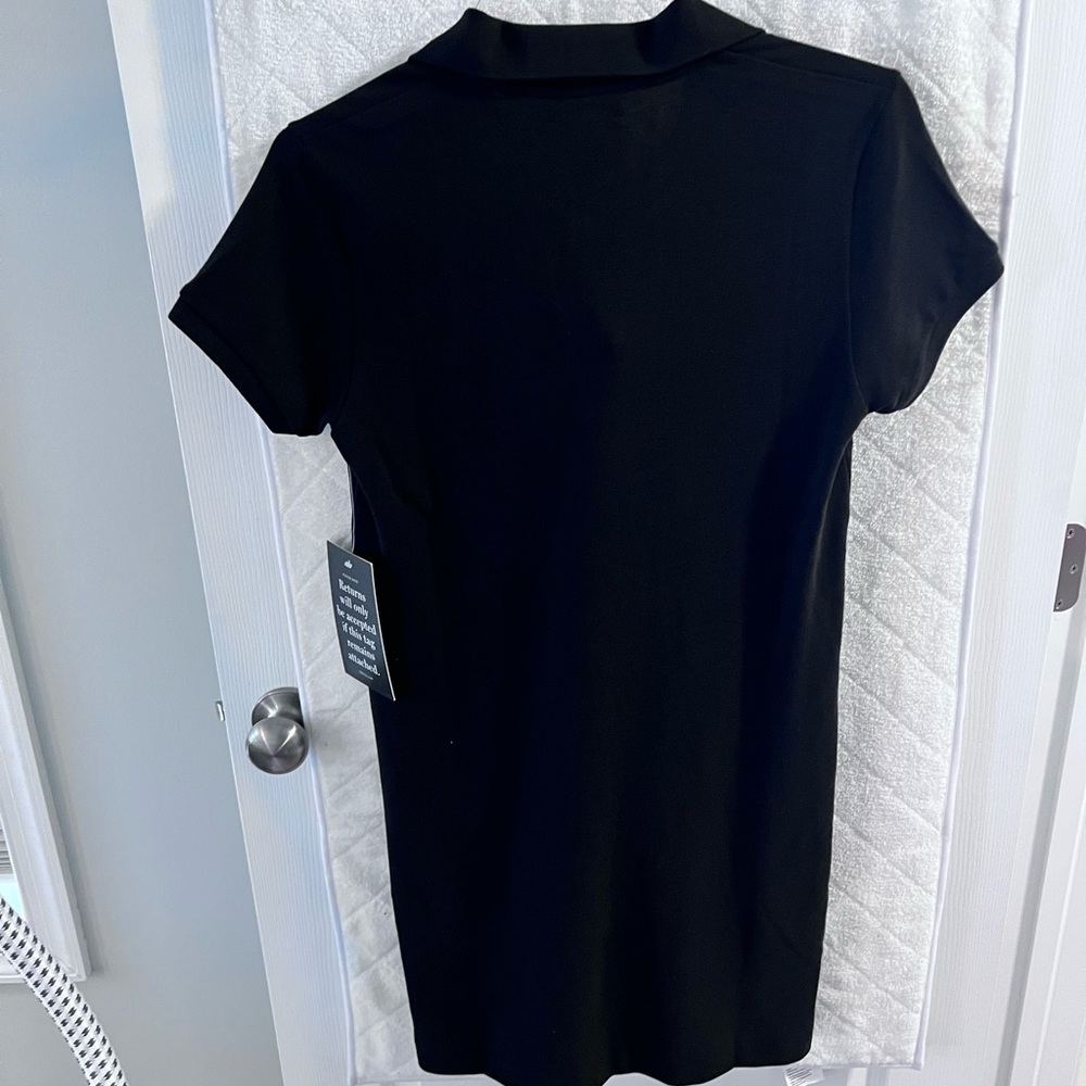 Black Hutton Polo Dress - Picture 4 of 4